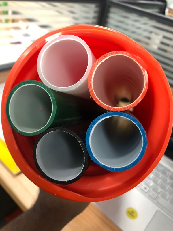 HDPE - CD 110 mm with 5 Subducts 33/28 mm (PECD) With Diffrent color subducts